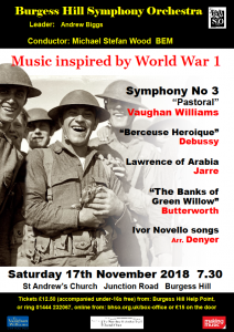 BHSO poster November 2018