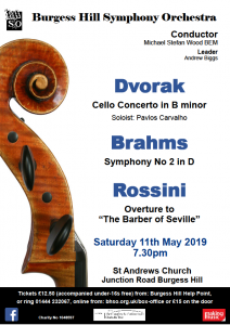 BHSO May 2019 concert poster