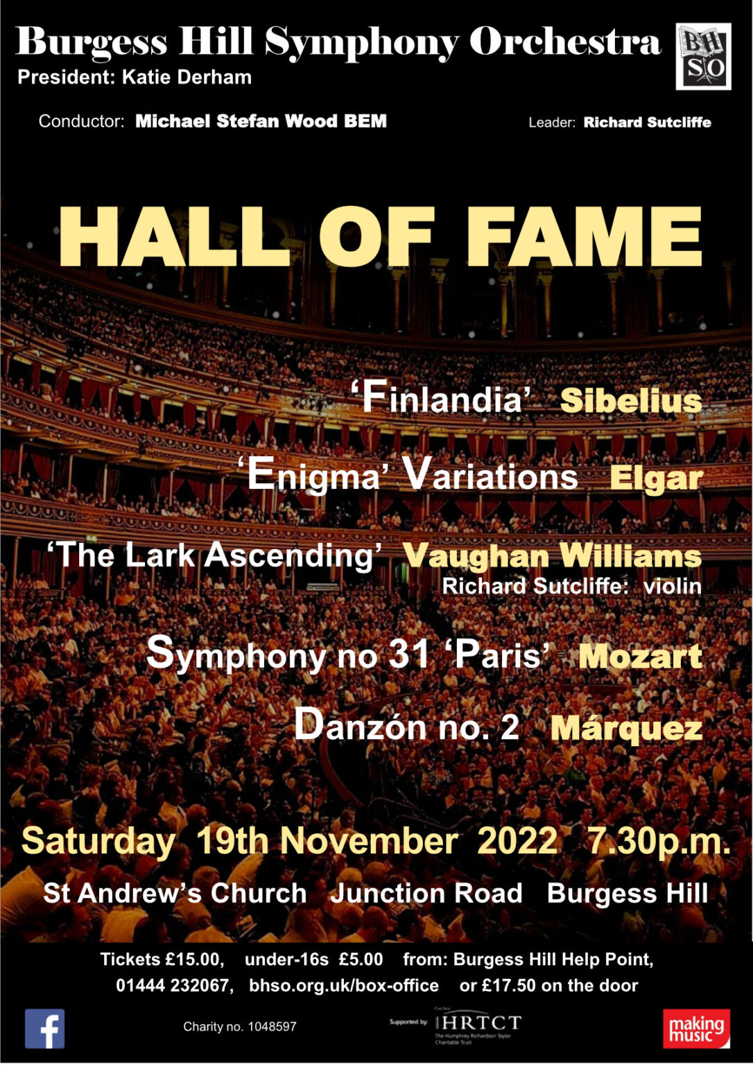 Autumn Concert 2022 Burgess Hill Symphony Orchestra